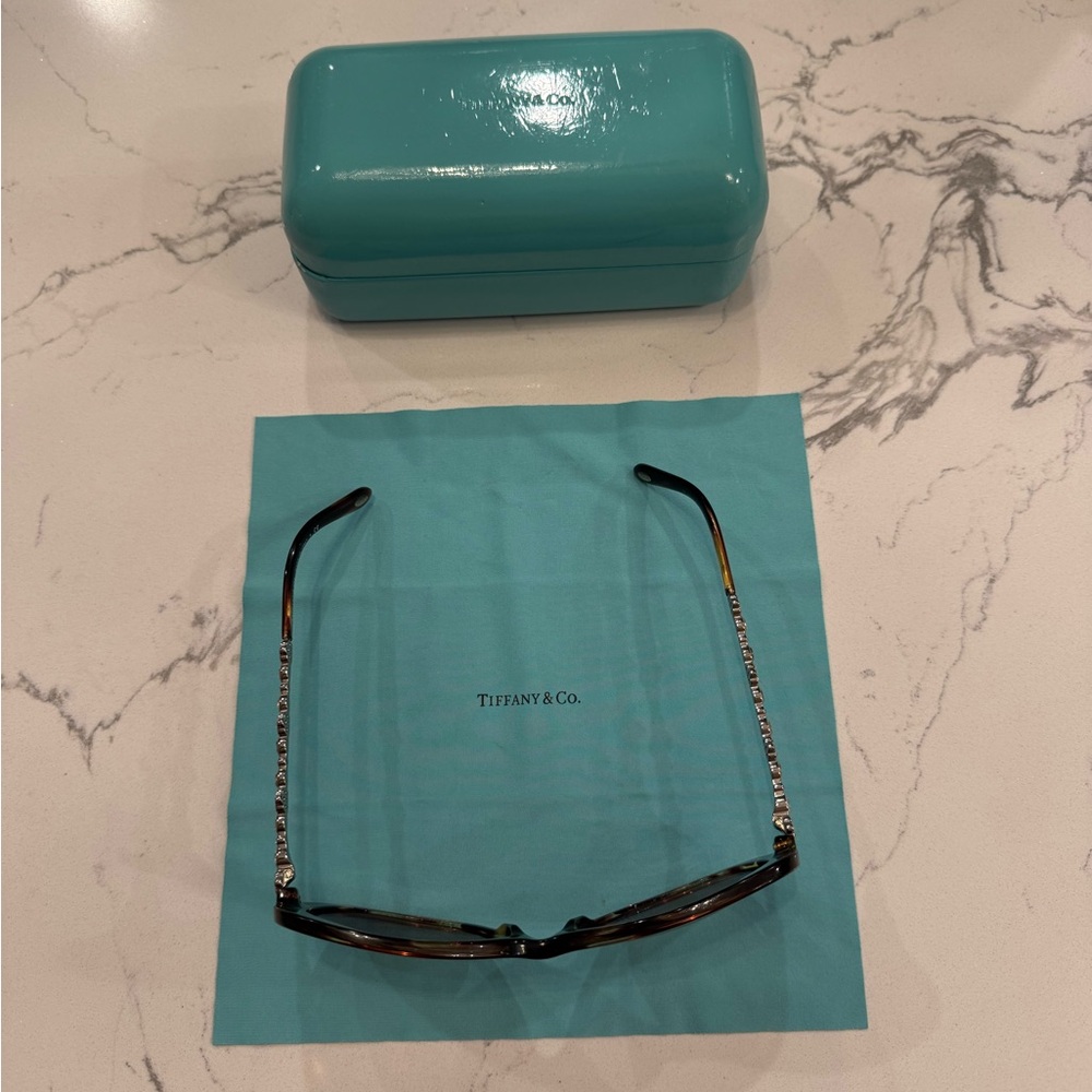 Tiffany & Co. Tortoise Shell Eyewear with Blue Case